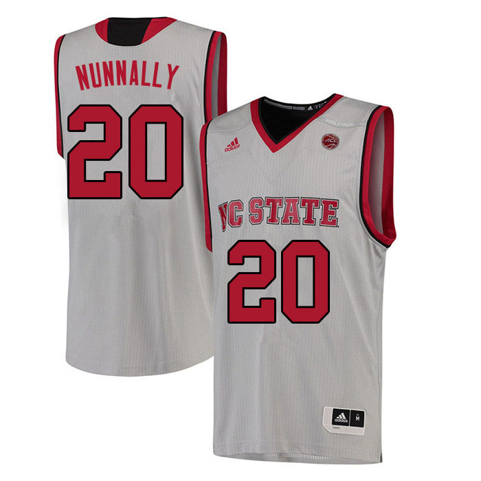 Men #20 Alex Nunnally NC State Wolfpack College Basketball Jerseys Sale-White